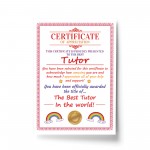 Tutor Gifts Thank You Gift For Tutor Gift For Him Her A4 Print
