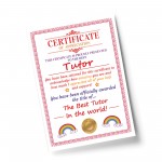 Tutor Gifts Thank You Gift For Tutor Gift For Him Her A4 Print