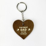 Dad Gift Fathers Day Gift From Son Daughter Engraved Keyring