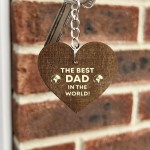 Dad Gift Fathers Day Gift From Son Daughter Engraved Keyring