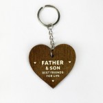 Dad Gifts From Son Wood Keyring Fathers Day Gift Dad Birthday