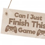 Gamer Gift Funny Gaming Sign For Bedroom Man Cave Wood Plaque
