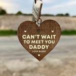 Handmade Wood Keyring From Bump Gifts For Men Dad Daddy To Be
