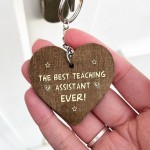 Best Teaching Assistant Wood Keyring Nursery Teacher School