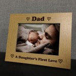 Dad Gifts From Daughter Wooden Photo Picture Frame Fathers Day