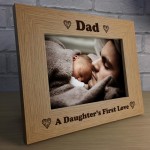 Dad Gifts From Daughter Wooden Photo Picture Frame Fathers Day