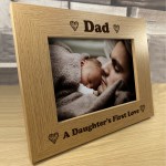 Dad Gifts From Daughter Wooden Photo Picture Frame Fathers Day