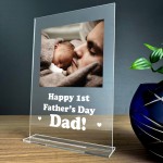 Personalised First 1st Fathers Day Plaque Gift For Dad Daddy