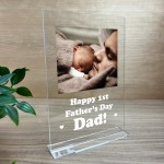 Personalised First 1st Fathers Day Plaque Gift For Dad Daddy