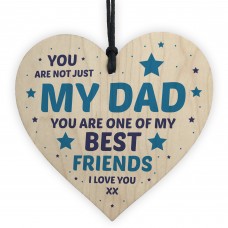 Fathers Day Gift For Dad Wood Heart Novelty Dad Birthday Gift
