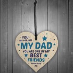 Fathers Day Gift For Dad Wood Heart Novelty Dad Birthday Gift