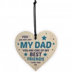 Fathers Day Gift For Dad Wood Heart Novelty Dad Birthday Gift