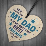 Fathers Day Gift For Dad Wood Heart Novelty Dad Birthday Gift