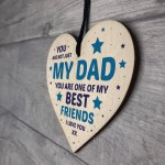 Fathers Day Gift For Dad Wood Heart Novelty Dad Birthday Gift