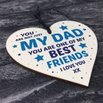 Fathers Day Gift For Dad Wood Heart Novelty Dad Birthday Gift