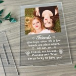 Best Friend Sign Personalised Photo Plaque Friendship Gift