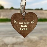 Nan Gifts From Granddaughter Grandson Wood Keyring Nan Gift
