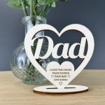 Personalised Dad Gift From Daughter Son Wooden Fathers Day