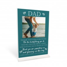 Dad Gifts Standing Plaque Personalised Photo Sign Birthday