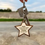Nan Gifts For Birthday Christmas Wood Keyring Thank You Nan Gift