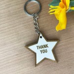 Thank You Gift For Him Her Wood Keyring Volunteer Nurse Carer