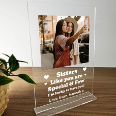 Sister Gifts Personalised Photo Plaque Gifts For Sister Birthday