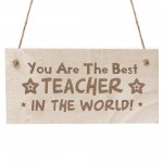 Best Teacher Gifts Engraved Wooden Plaque Gift For Teacher