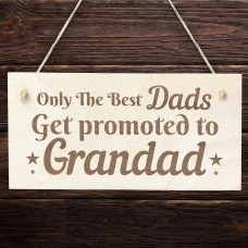 Grandad To Be Gifts Novelty Engraved Plaque Gift For Dad 