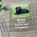 Personalised Dog Pet Memorial Acrylic Plaque For Dog Animal 