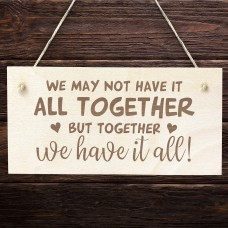 Anniversary Gift Engraved Wood Plaque Gift For Boyfriend