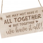 Anniversary Gift Engraved Wood Plaque Gift For Boyfriend