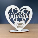 Best Grandad Gift Plaque Standing Fathers Day Birthday Gift