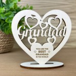 Best Grandad Gift Plaque Standing Fathers Day Birthday Gift