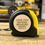 Personalised Engraved Tape Measure Fathers Day Gift For Daddy