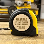 Engraved Tape Measure Grandad Gift For Fathers Day Birthday Gift