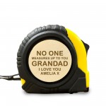 Personalised Grandad Gift For Birthday Fathers Day Tape Measure