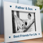 Father And Son Gift Photo Frame Fathers Day Gift Birthday Gift