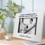 Personalised Fathers Day Photo Frame Gift For Dad Novelty Gift