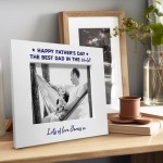Personalised Fathers Day Photo Frame Gift For Dad Novelty Gift