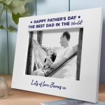 Personalised Fathers Day Photo Frame Gift For Dad Novelty Gift