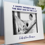 Personalised Fathers Day Photo Frame Gift For Dad Novelty Gift