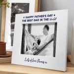 Personalised Fathers Day Photo Frame Gift For Dad Novelty Gift