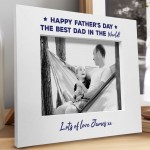 Personalised Fathers Day Photo Frame Gift For Dad Novelty Gift
