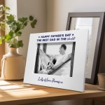 Personalised Fathers Day Photo Frame Gift For Dad Novelty Gift
