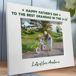 Personalised Fathers Day Gift Photo Frame Gift For Grandad Dad 