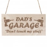 Dads Garage Sign Hanging Plaque Funny Gift For Dad Birthday