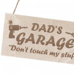 Dads Garage Sign Hanging Plaque Funny Gift For Dad Birthday