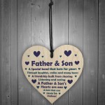 Father And Son Gifts Wood Heart Son Birthday Gifts From Dad