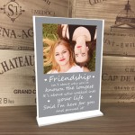 Friendship Plaque For Best Friend Personalised Photo Plaque