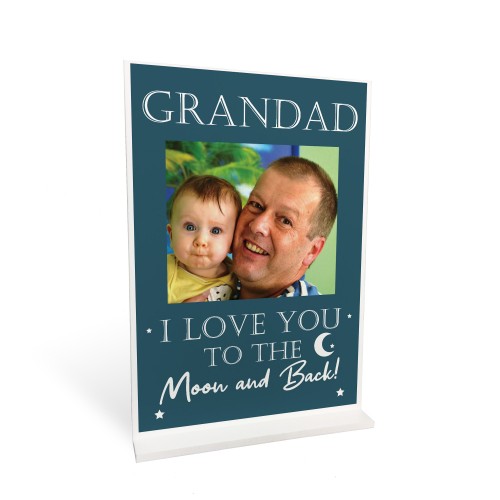 Personalised Grandad Photo Plaque Gift For Birthday Fathers Gift